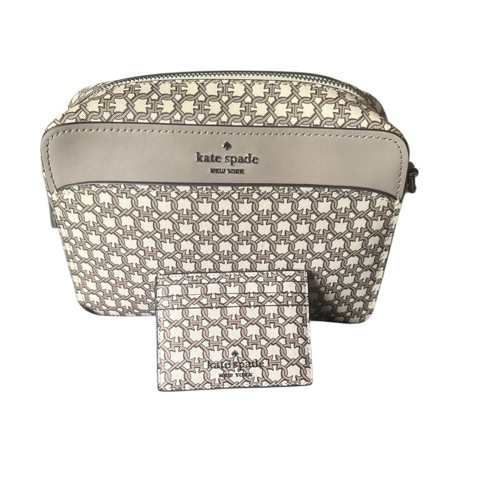 Kate Spade Link Crossbody w/card holder EUC